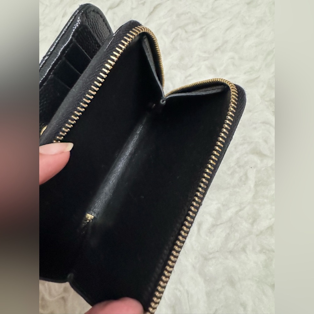 Saint Laurent Cassandre Matelassé Compact Zip Around Wallet - Picture 4 of 9